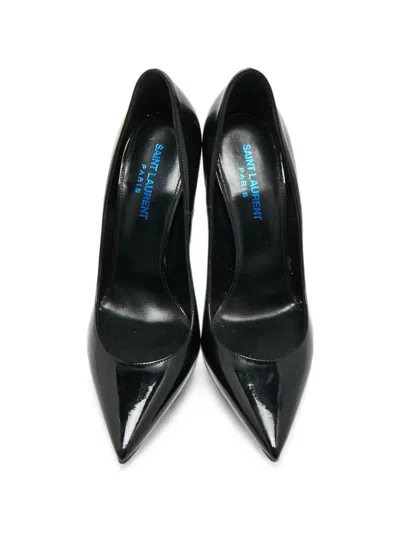 Pre-owned Saint Laurent Opyum Patent Leather Pumps In Black