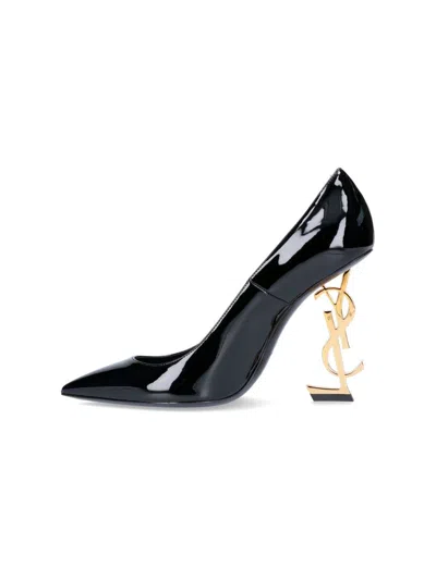 Saint Laurent Opyum Patent Leather Pumps In Black