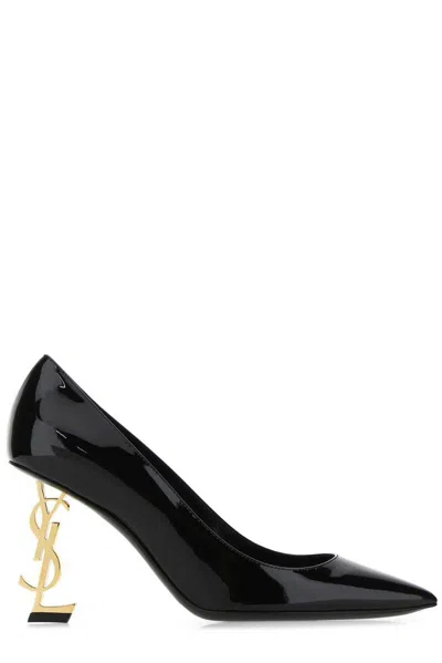 Saint Laurent Opyum Pointed Toe Pumps In Black