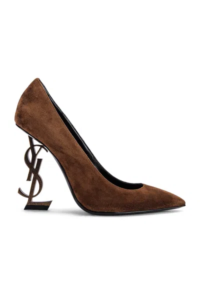 Saint Laurent Opyum Pump In Brown