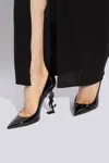 Saint Laurent Ysl Opyum Patent Leather Pumps In Black