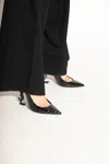 Saint Laurent Opyum Pointed Toe Slingback Pumps In Black