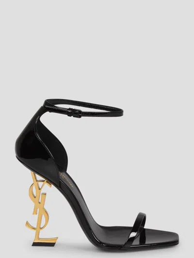 Saint Laurent Opyum 110mm Ysl Heel Sandals In Black