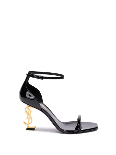 Saint Laurent `opyum` Sandals In Black  