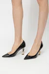 Saint Laurent 110mm Opyum Patent Ysl-heel Pumps In Black
