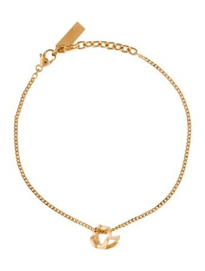 Pre-owned Saint Laurent Opyum Twist Bracelet, 7.5" In Multi