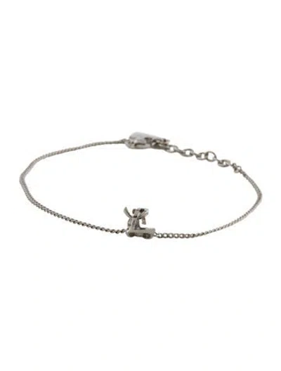 Pre-owned Saint Laurent Opyum Twist Bracelet, 8.25" In Multi