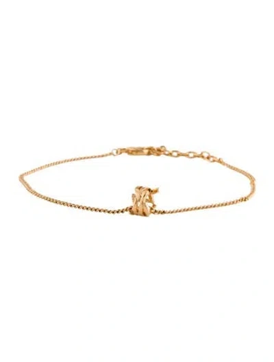 Pre-owned Saint Laurent Opyum Twist Bracelet, 8.5" In Multi