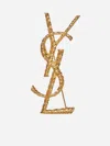 Saint Laurent Hammered Metal Cassandre Single Earring Accessories In Gold