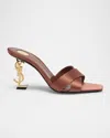 Saint Laurent With Heel In 2215 Manioc Brown