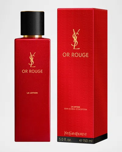 Saint Laurent Or Rouge La Lotion Anti-aging Face Cream, 5 Oz. In Red