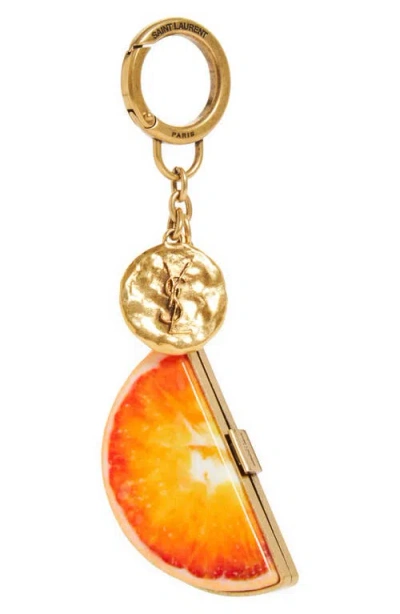 Saint Laurent Orange Key Ring