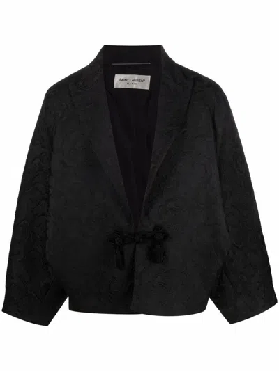 Saint Laurent Outerwear In Noir