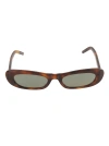 Saint Laurent Sunglasses In Havana/green
