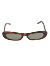 Saint Laurent Sunglasses In Havana/green