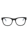 Saint Laurent Oval-frame Glasses In Black