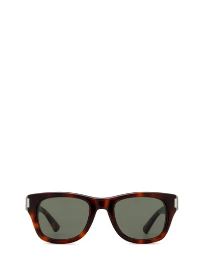 Saint Laurent Oval-frame Sunglasses In Brown