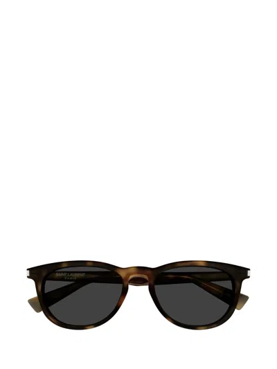 Saint Laurent Oval-frame Sunglasses In Black
