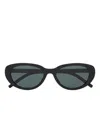 Saint Laurent Oval-frame Sunglasses In Blue