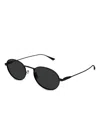 Saint Laurent Oval-frame Sunglasses In Black