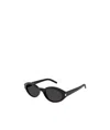 Saint Laurent Oval-frame Sunglasses In Black