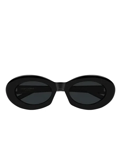 SAINT LAURENT OVAL-FRAME SUNGLASSES