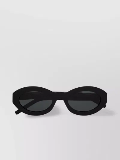 SAINT LAURENT OVAL FRAME SUNGLASSES METAL HINGES