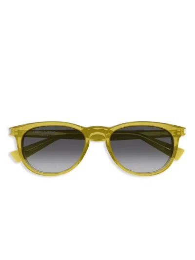 Saint Laurent Oval-frame Sunglasses In 005