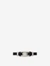Saint Laurent Oval Leather Ring Bracelet
