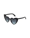 Saint Laurent Oval Plastic Frame In Black