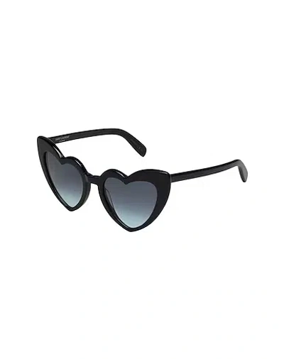 Saint Laurent Oval Plastic Frame In Black