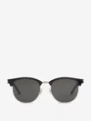 Saint Laurent Sl 108 Half-frame Sunglasses In Black