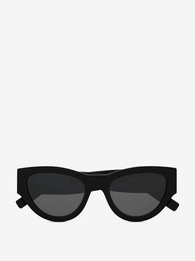 Saint Laurent Oval Sunglasses In Black
