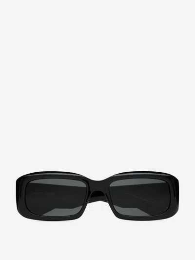 Saint Laurent Oval Sunglasses In Black