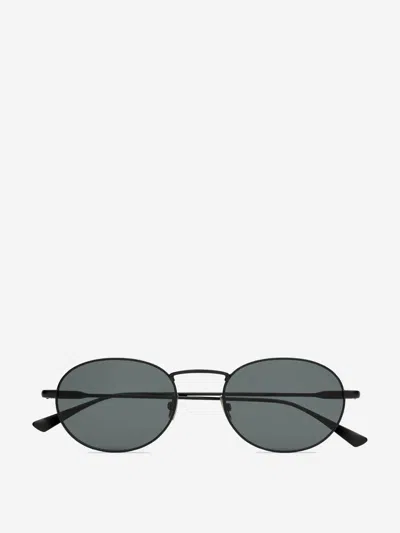 Saint Laurent Round-frame Metal Sunglasses In Black