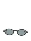 Saint Laurent Oval-frame Sunglasses In Black