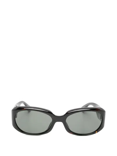 Saint Laurent Oval-frame Sunglasses In Black