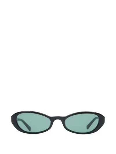 Saint Laurent Oval-frame Sunglasses In Black