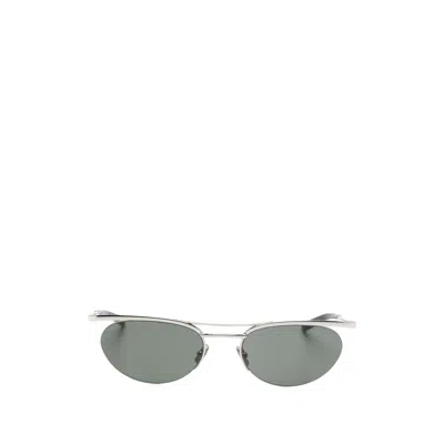 Saint Laurent Oval-frame Sunglasses In Red
