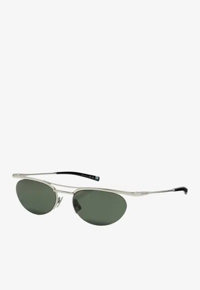 Saint Laurent Oval-frame Sunglasses In Multi