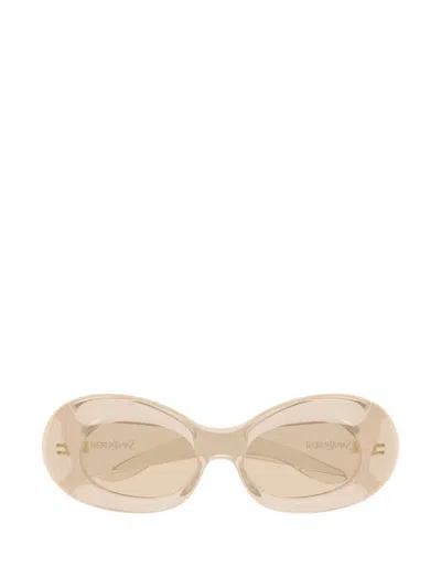 Saint Laurent Oval-frame Sunglasses In Transparent