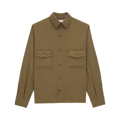 Pre-owned Saint Laurent Overshirt 'authentic Khaki' | Tan | Men's Size L