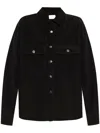 Saint Laurent Corduroy Overshirt In Black  
