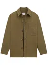 Saint Laurent Overshirt In Green