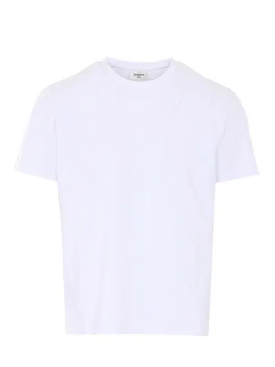 Saint Laurent Cotton Crew Neck T Shirt Regular Fit In White