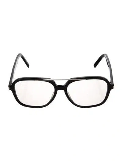 Pre-owned Saint Laurent Oversize Eyeglasses In Black