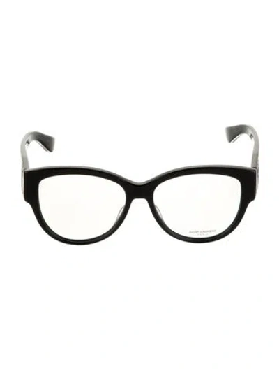 Pre-owned Saint Laurent Oversize Eyeglasses In Black