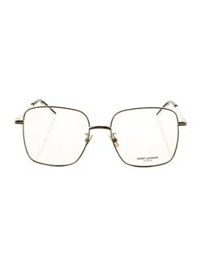 Pre-owned Saint Laurent Oversize Eyeglasses In Gold