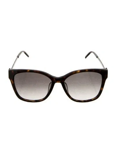 Pre-owned Saint Laurent Oversize Gradient Sunglasses In Brown