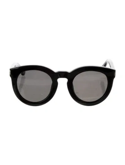 Pre-owned Saint Laurent Oversize Tinted Sunglasses In Black